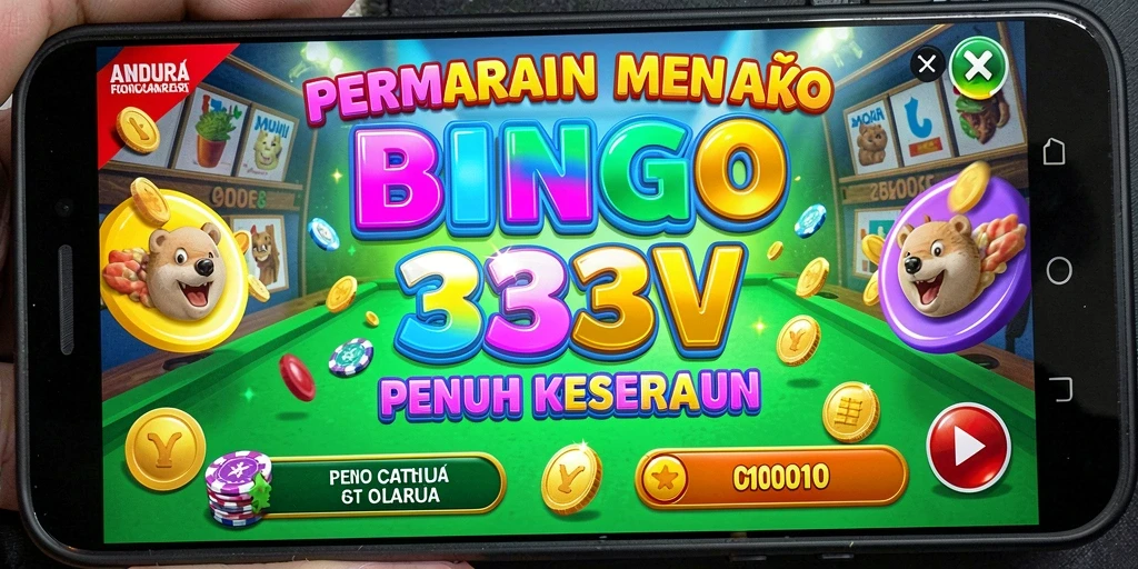 Gameplay menarik dari 333V dengan suasana Bingo yang meriah.