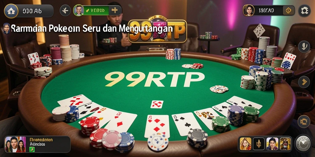 Tampilan menarik dari gameplay poker di 99RTP yang seru.