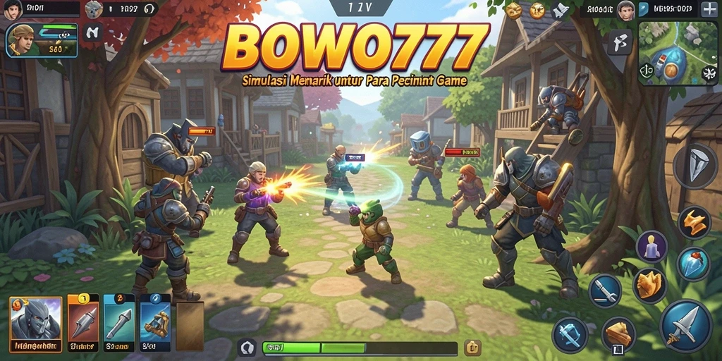 Tampilan gameplay mendalam dan imersif dari BOWO77.
