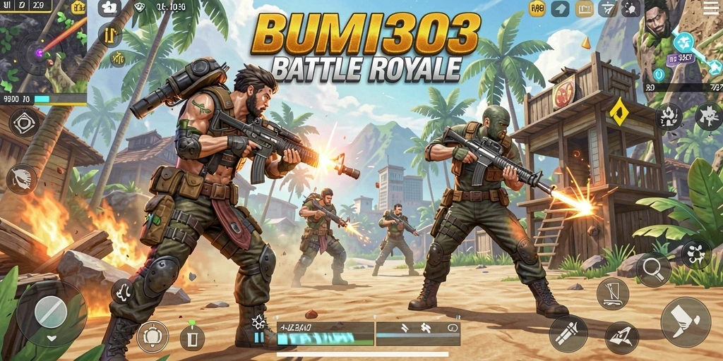 Tampilan screenshot gameplay BUMI303 yang mendebarkan dan penuh aksi.