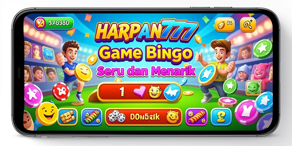 Screenshot utama dari gameplay Bingo yang seru di HARAPAN777.