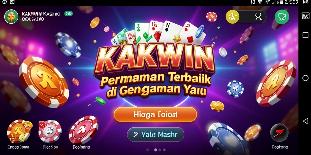 Screenshot gameplay KAKWIN yang menampilkan suasana kasino yang menarik.