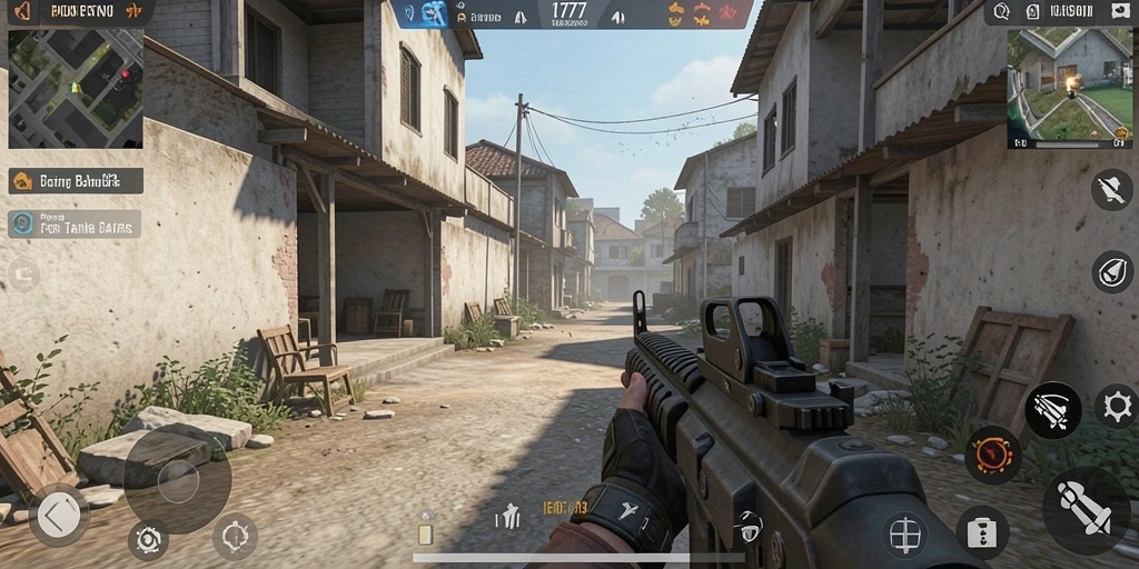 Gameplay L777 yang mendebarkan saat pemain beraksi di medan perang.
