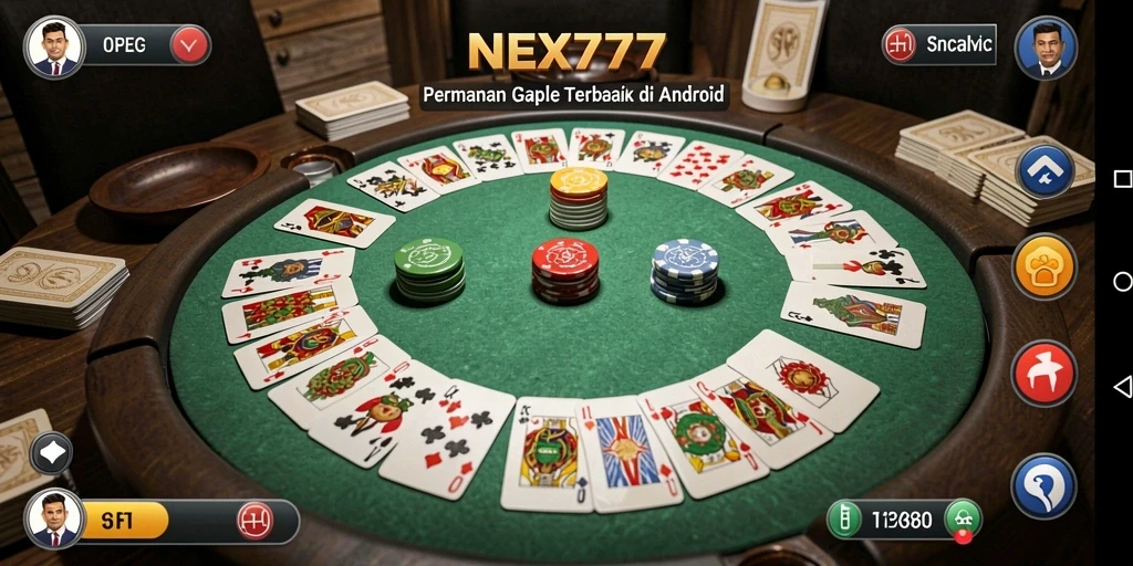 Tampilan antarmuka pengguna NEX777 yang menarik dan intuitif.