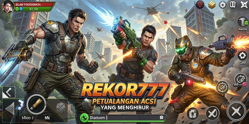Tangkapan layar utama REKOR777 menampilkan pertarungan aksi yang mendebarkan.