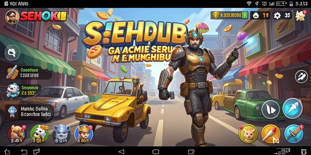 Tampilan gameplay SEHOKI yang penuh warna dan menantang.