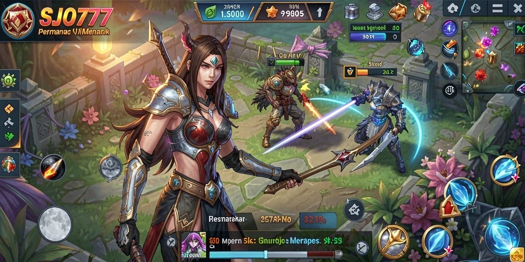Tampilan gameplay menarik dalam SJO777 yang menunjukkan strategi SLG.