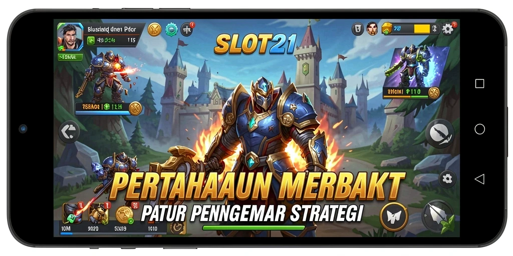 Screenshot menampilkan aksi mendebarkan dalam permainan Tower Defense.