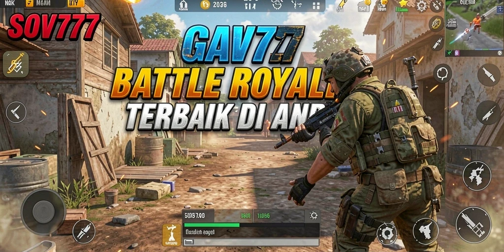 Tampilan gameplay atraktif SOV777 dalam aksi Battle Royale.