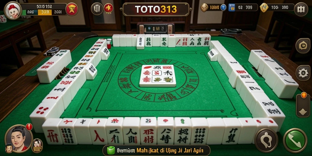 Tangkapan layar TOTO313 menampilkan aksi seru permainan Mahjong yang menarik.