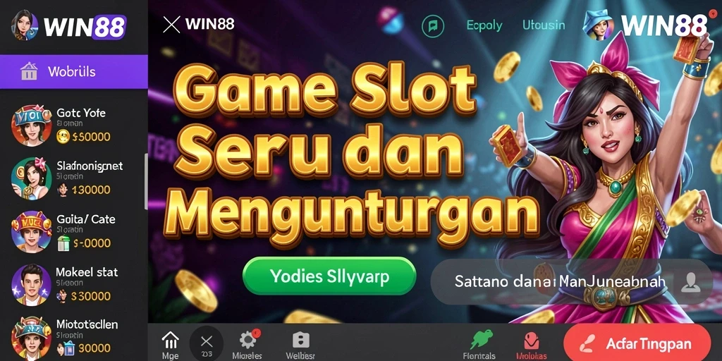 Gameplay seru dari mesin Slot WIN88 yang penuh warna.